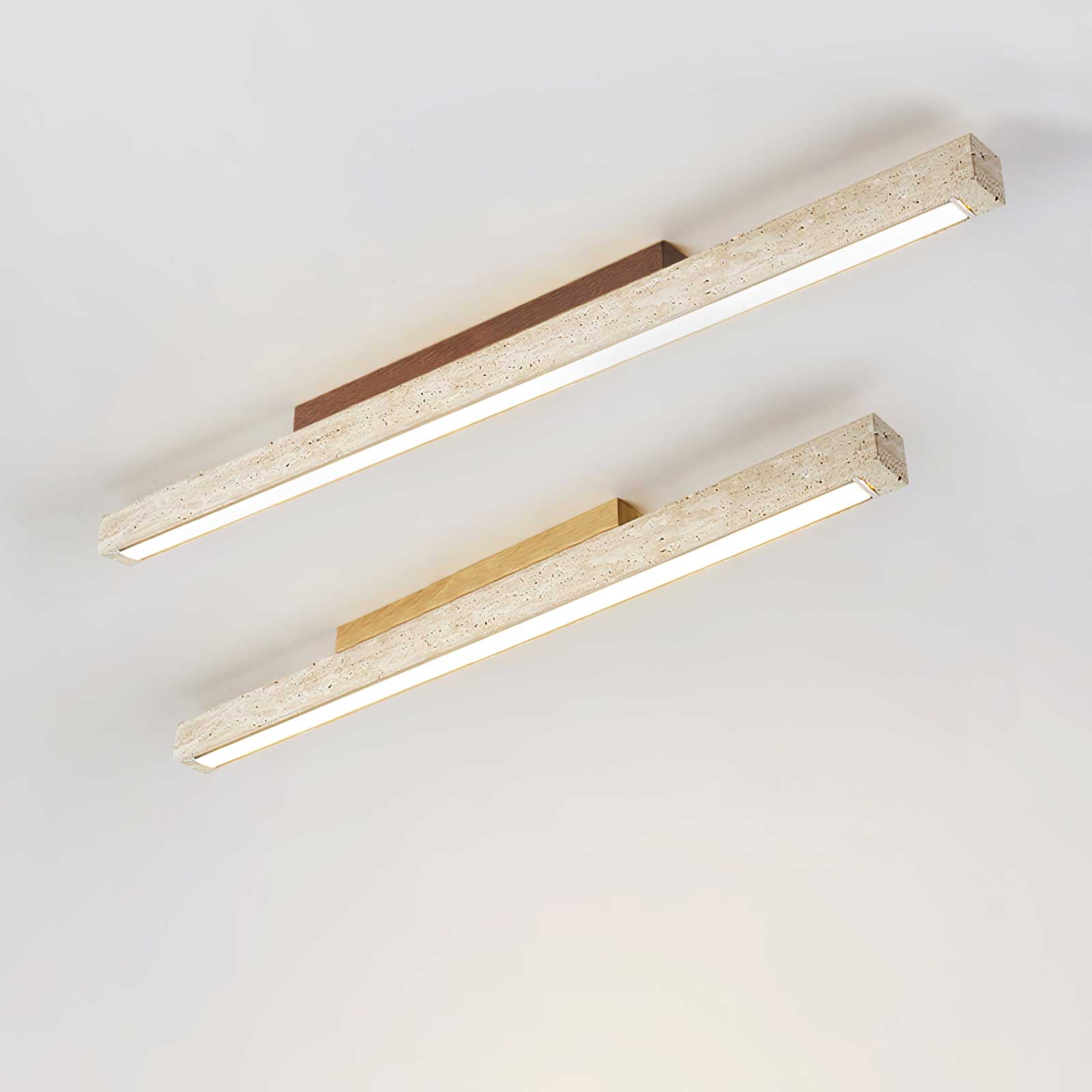 Orvenarae Minimalistische Travertin Lineare Deckenleuchte-Las Sola