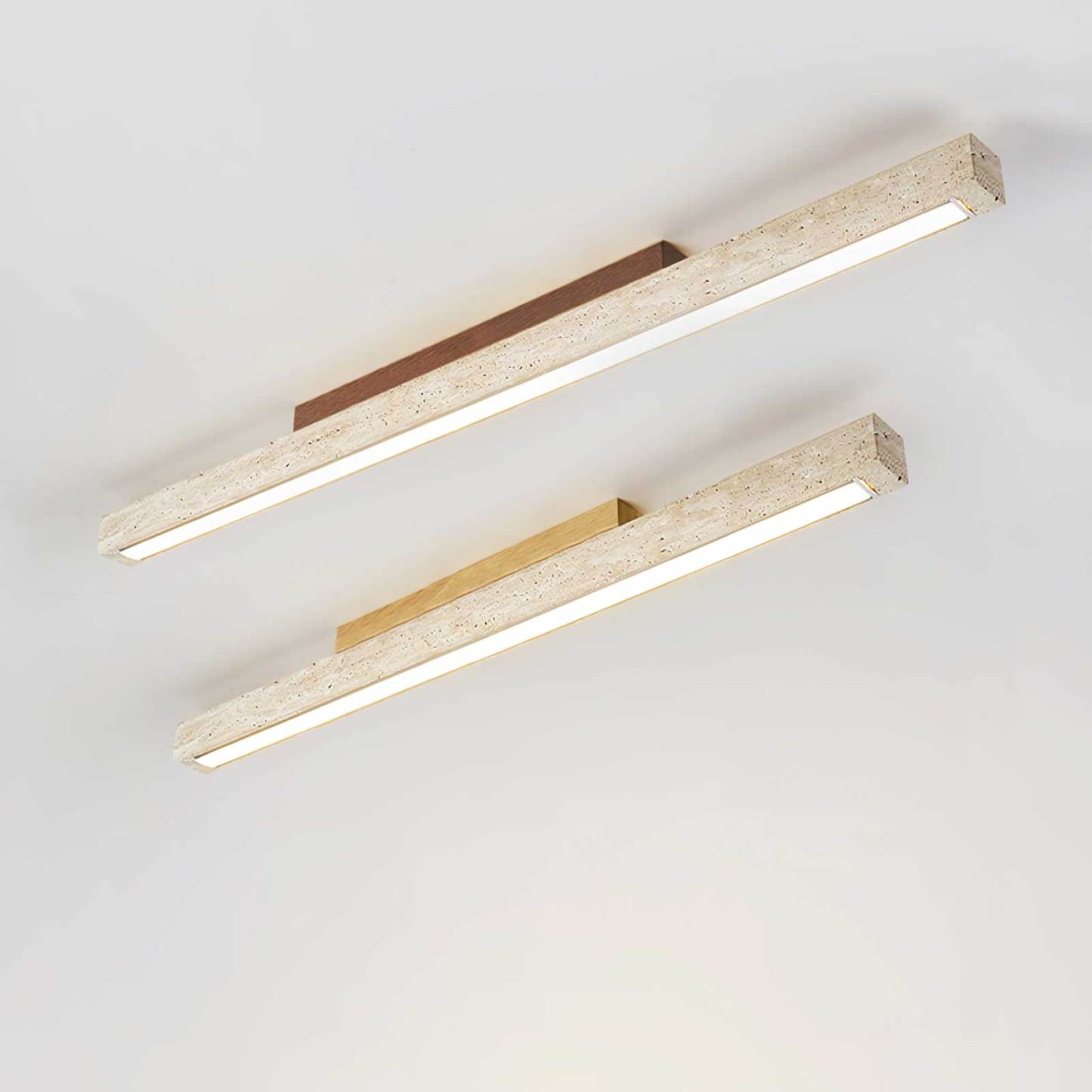 Orvenarae Minimalistische Travertin Lineare Deckenleuchte-Las Sola