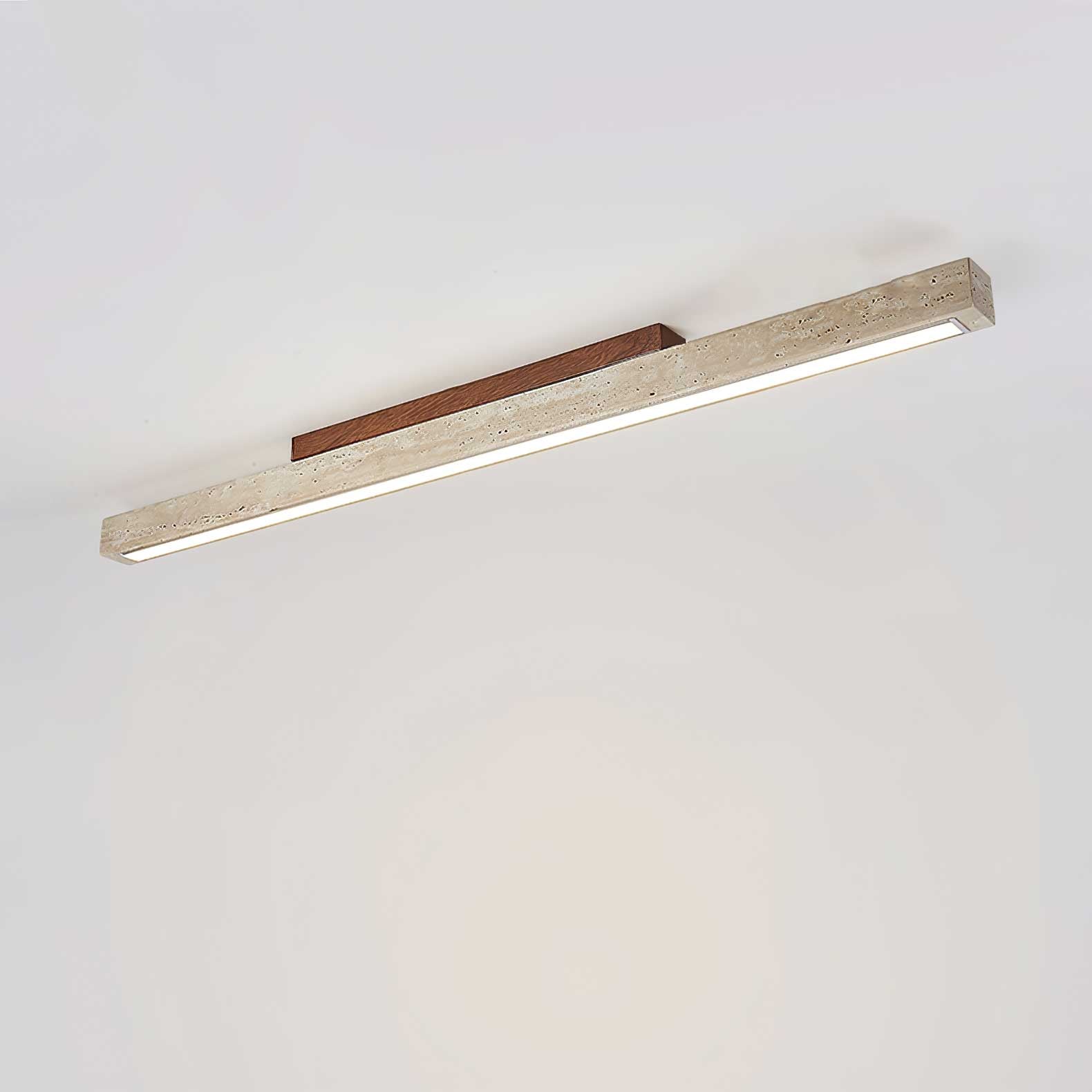 Orvenarae Minimalistische Travertin Lineare Deckenleuchte-Las Sola