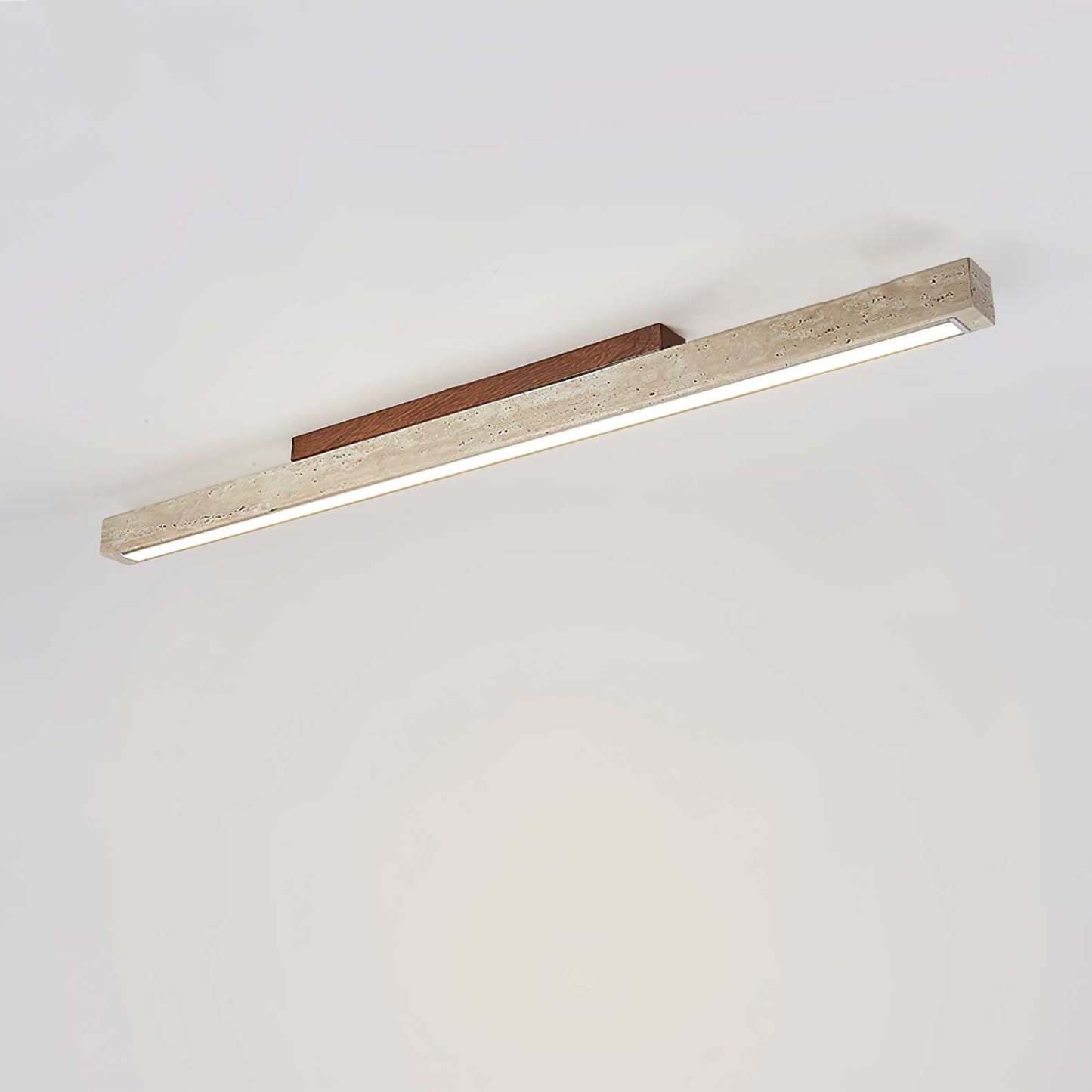 Orvenarae Minimalistische Travertin Lineare Deckenleuchte-Las Sola