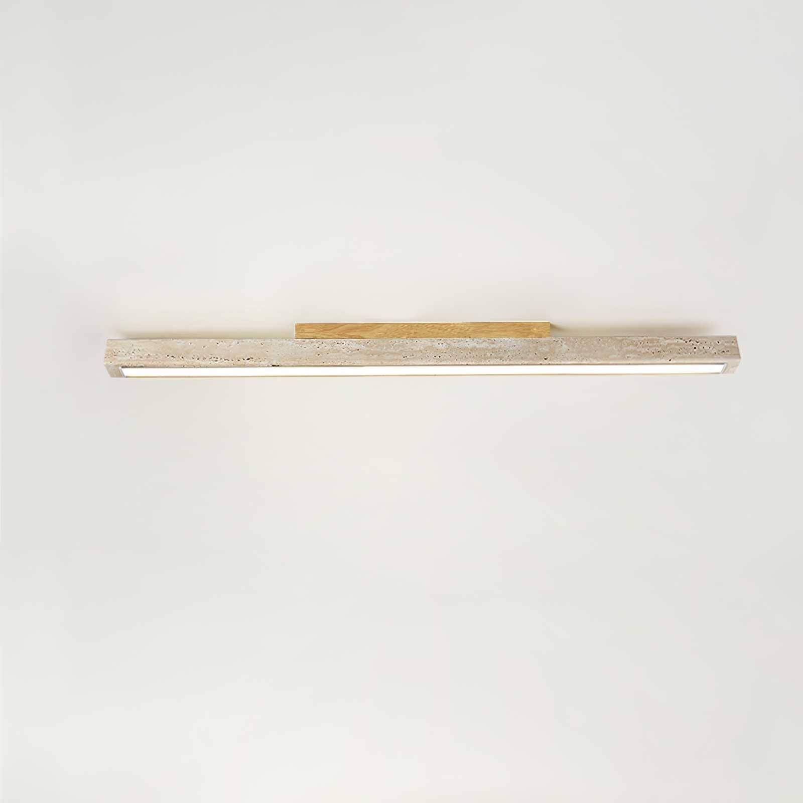 Orvenarae Minimalistische Travertin Lineare Deckenleuchte-Las Sola