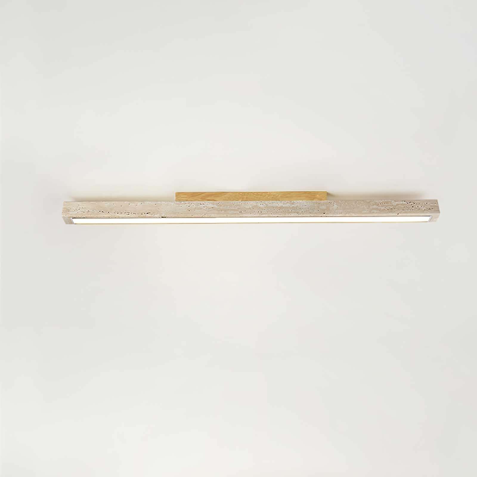 Orvenarae Minimalistische Travertin Lineare Deckenleuchte-Las Sola
