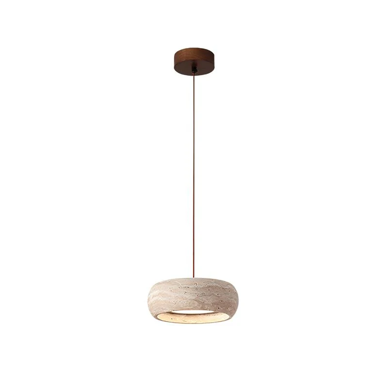 Zaid Modern Rund Travertin Pendelleuchte Licht Schirme Schlafzimmer Esszimmer