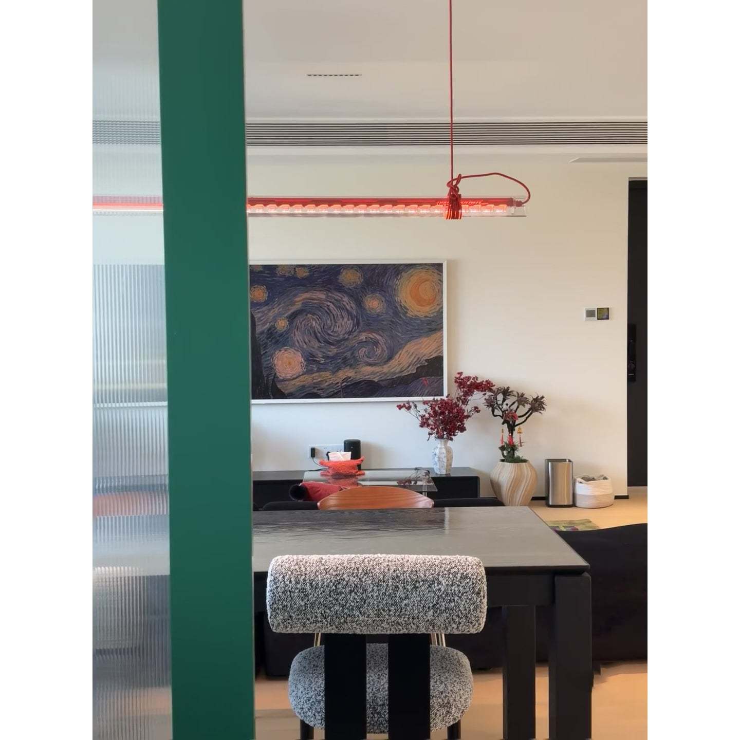Cata Linear LED Glas Pendelleuchte-Las Sola