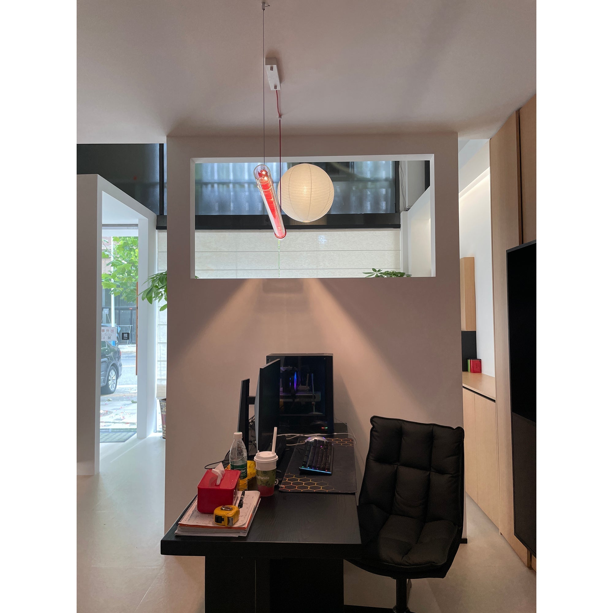 Cata Linear LED Glas Pendelleuchte-Las Sola