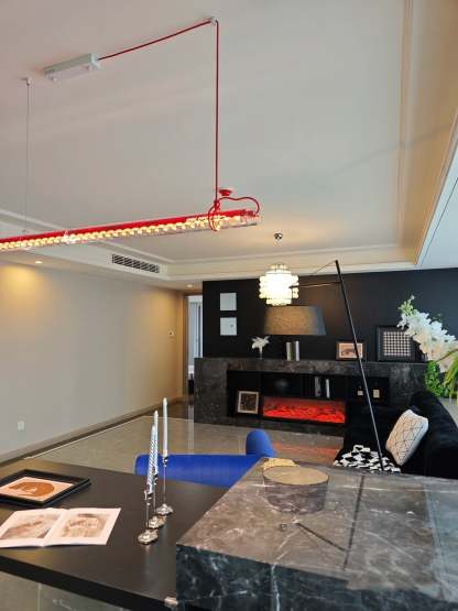 Cata Linear LED Glas Pendelleuchte-Las Sola