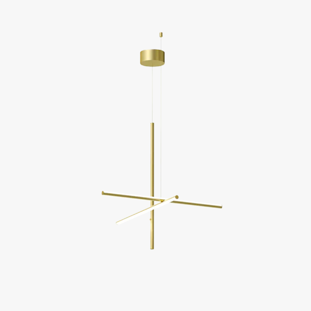 Valentina Minimalismus Metall Gold Schwarz Pendelleuchte Schlafzimmer Wohnzimmer