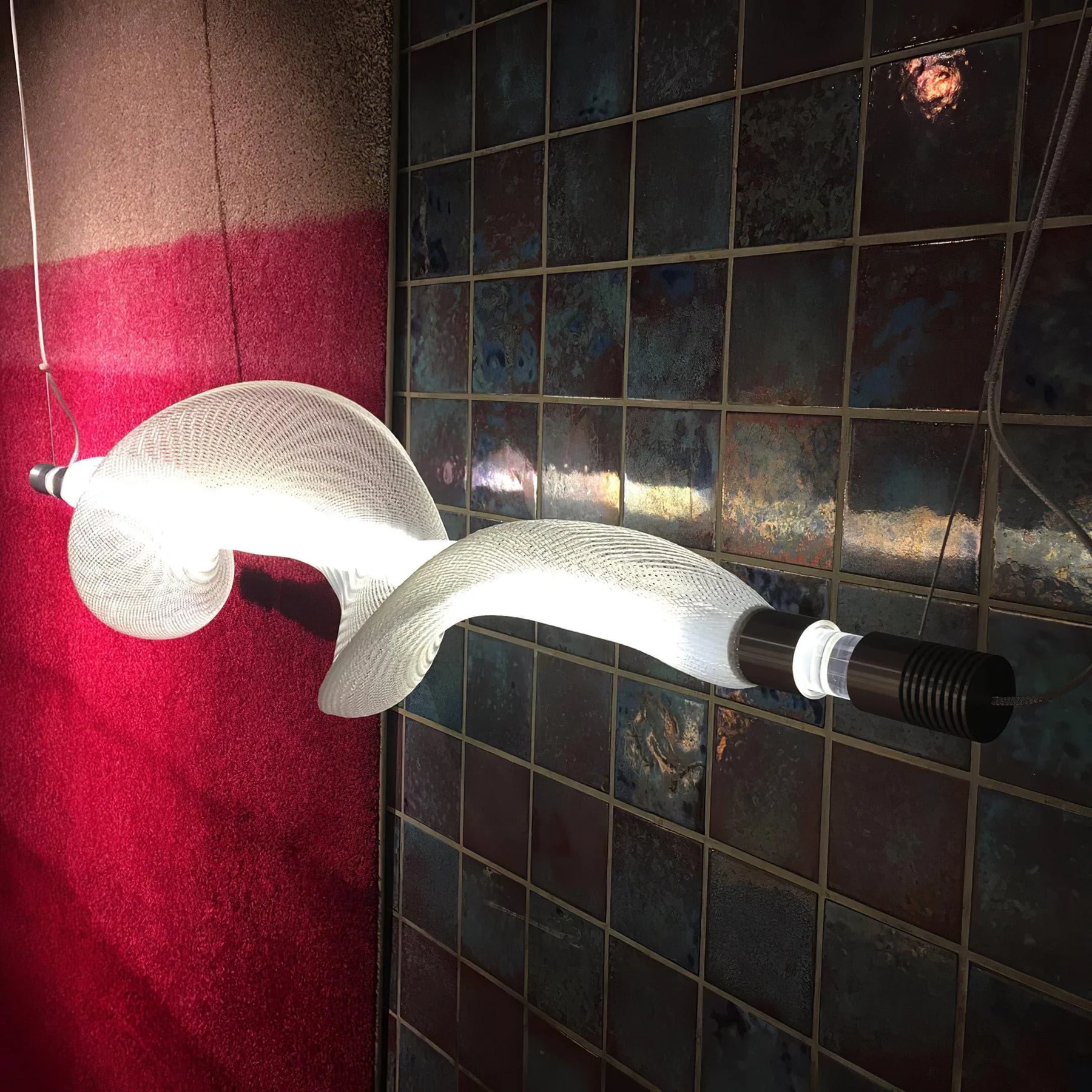 Edge Modern Unusual Fiber Pendant Light Shades Living Dining Room