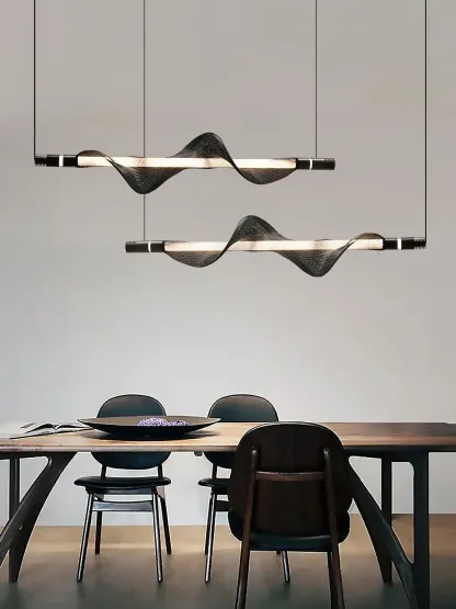 Edge Modern Unusual Fiber Pendant Light Shades Living Dining Room