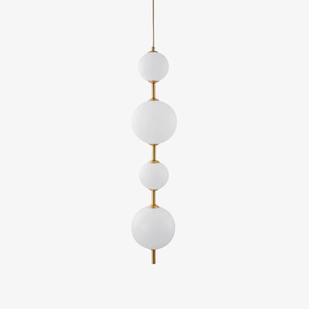 Edge Minimalism Brass Black Metal Glass Pendant Light Bedroom Living Room