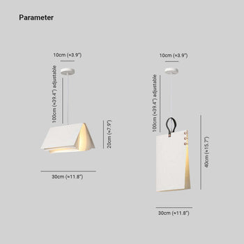 Sienna Design LED Pendelleuchte Weiß Schlafzimmer/Wohnzimmer Stoff