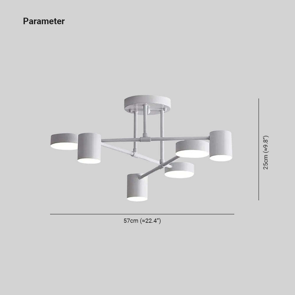 Weiss Modern Deckenleuchte Kreis-Design, Schwarz/Weiß/Gold, Wohnzimmer, Metall