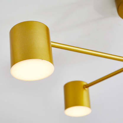 Weiss Modern Deckenleuchte Kreis-Design, Schwarz/Weiß/Gold, Wohnzimmer, Metall