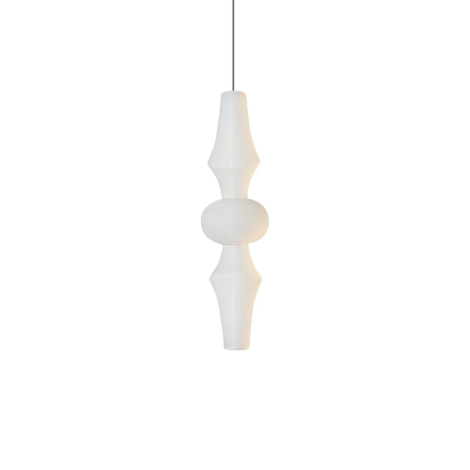 Renée Geometric Style Metal Paper Pendant Light Bedroom Living Room