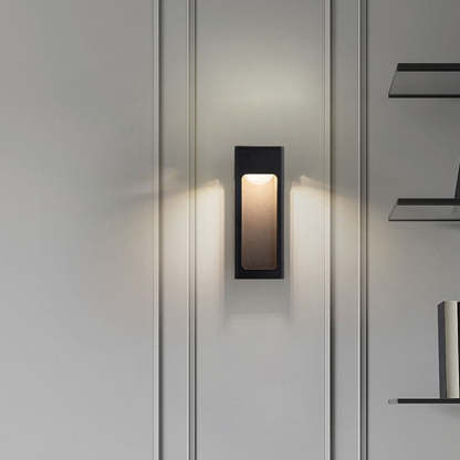 Orr Modern LED Außenwandleuchte Schwarz Außen Garten Metall