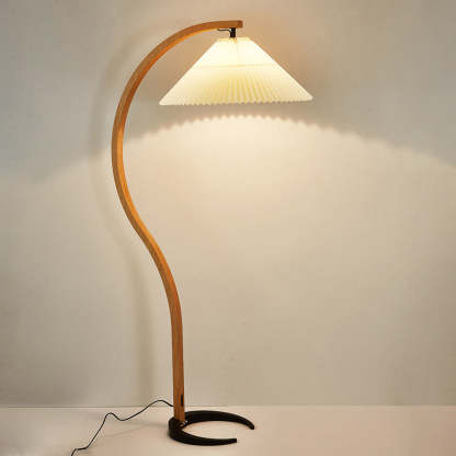Ozawa Einzigartige LED Stehlampe Holz Metall Wohnzimmer