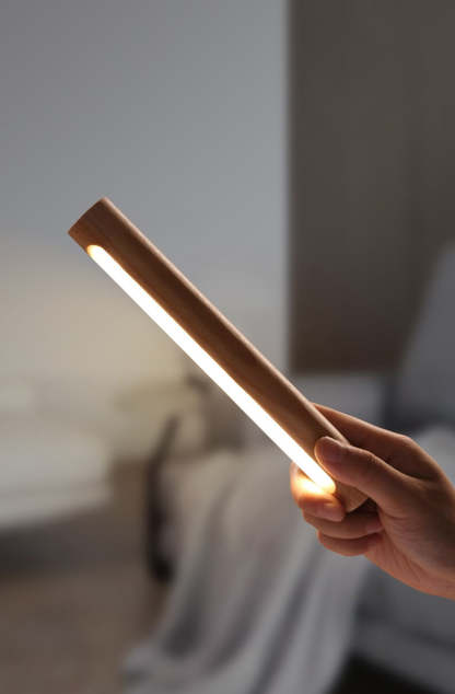 360?? Rotatable Wooden Wall Light Night Light Smart LED Light
