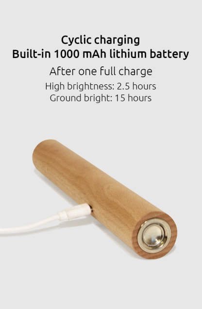 360?? Rotatable Wooden Wall Light Night Light Smart LED Light