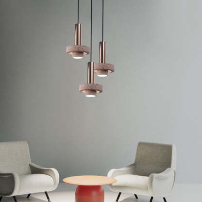Zaid Modern LED Pendelleuchte Zylinder Wohn/Schlafzimmer Metall