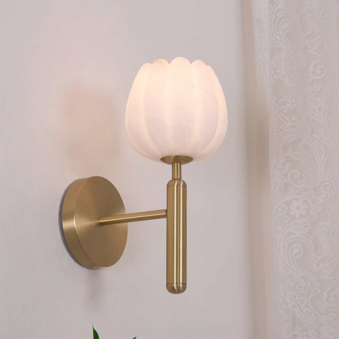 Jade Hütte Blume Alabaster Wandleuchte Farbtöne Schlafzimmer Flur
