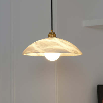 Carins Minimalismus Metall Alabaster Pendelleuchte Schlafzimmer Wohnzimmer