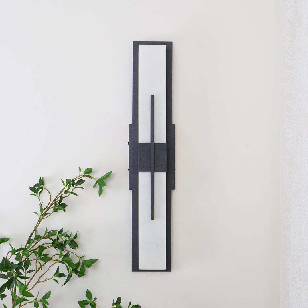 Edge Modern Acryl Schwarz Weiß Wandleuchte Wasserdichter Gartenpark