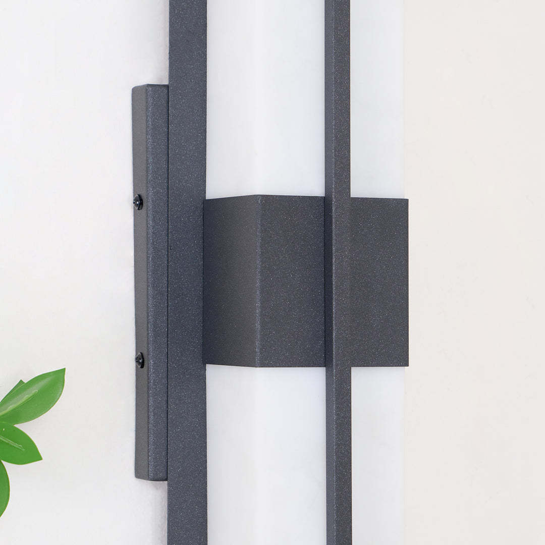 Edge Modern Acryl Schwarz Weiß Wandleuchte Wasserdichter Gartenpark