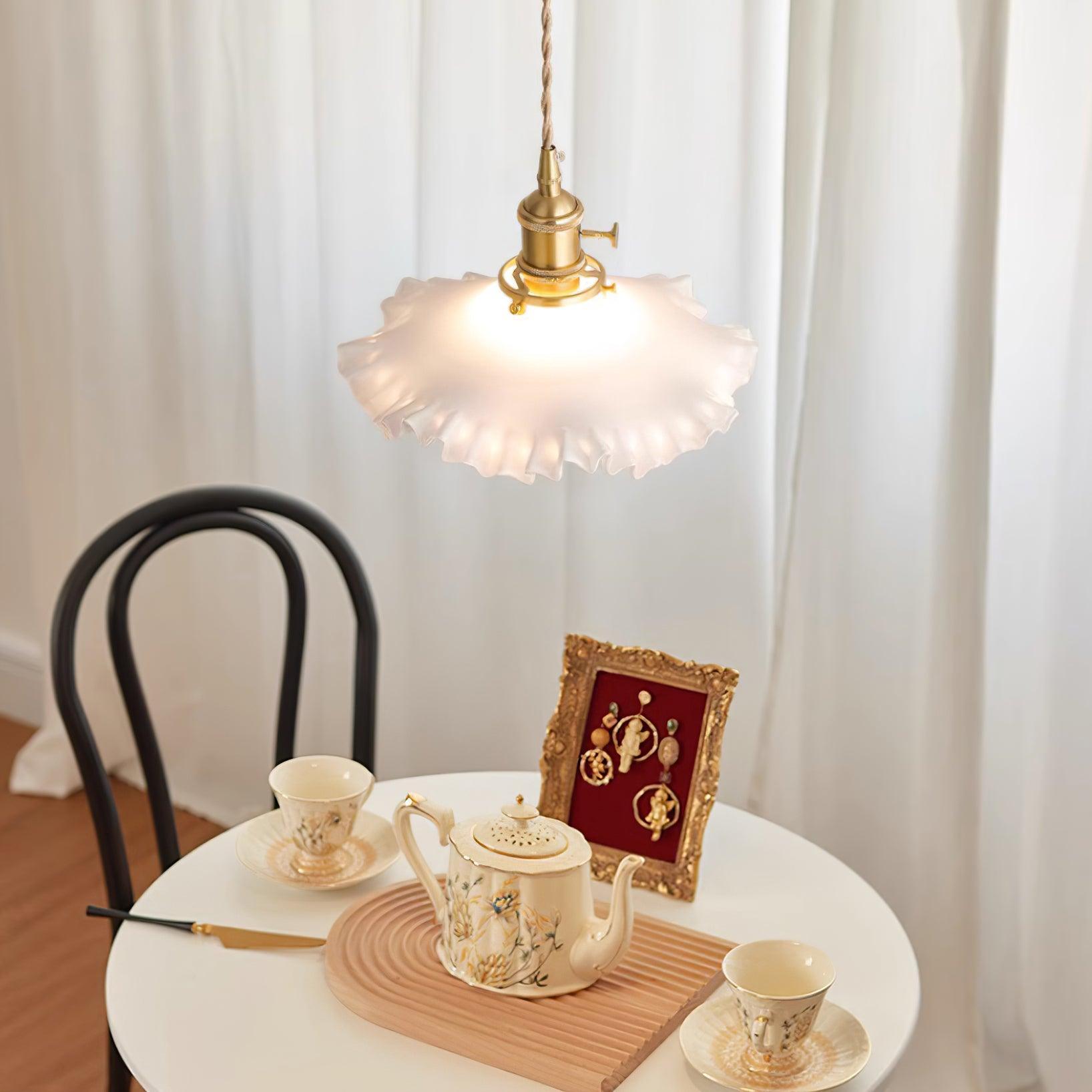 Carins Vintage Flower Glass Pendant Light Shades Bedroom Dining Room