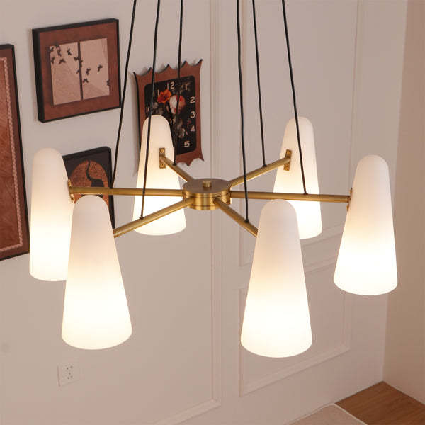 Alessio Minimalismus Metall Glas Pendelleuchte Esszimmer Schlafzimmer