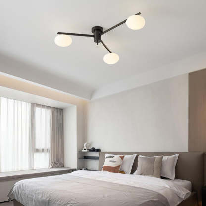 Valentina Minimalismus Metall Glass Deckenleuchte Schlafzimmer Wohnzimmer