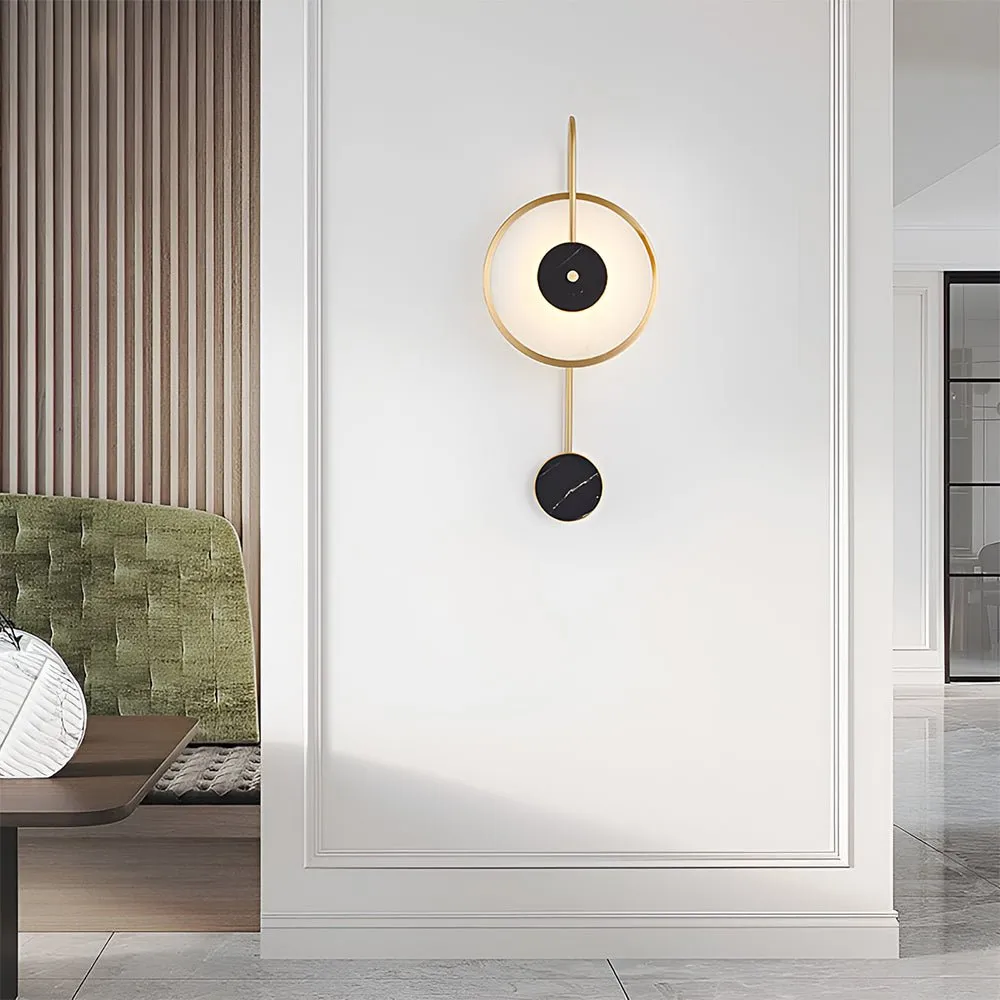 Kristy Modern LED Alabaster Wecker Metall Wohnzimmer