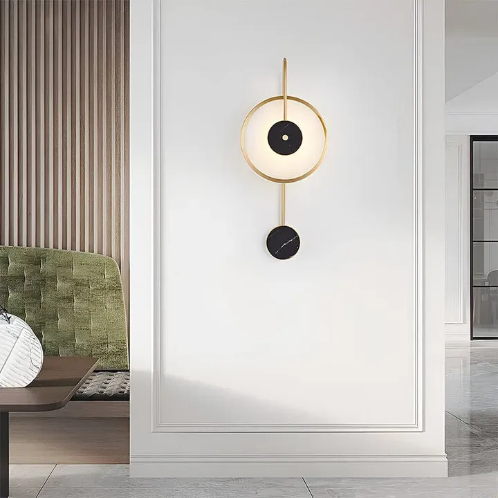 Kristy Modern LED Alabaster Wecker Metall Wohnzimmer