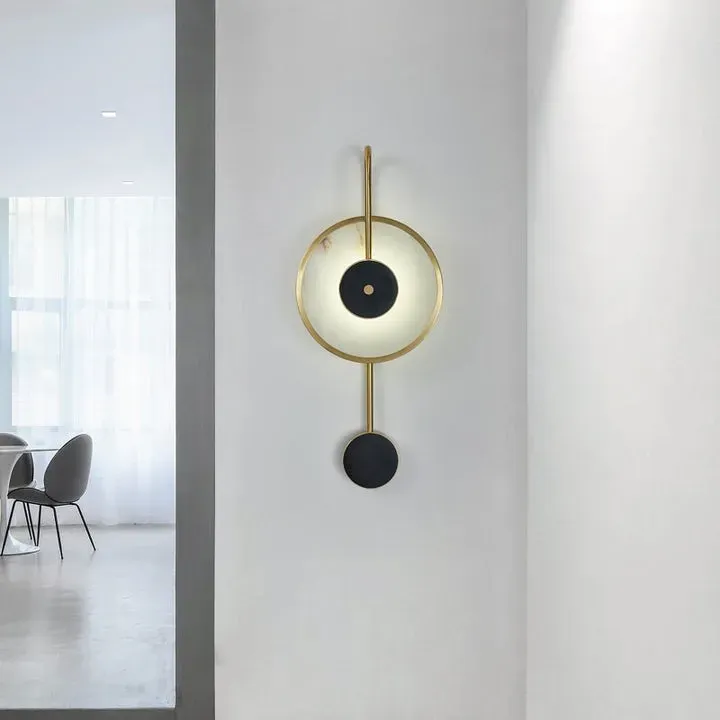 Kristy Modern LED Alabaster Wecker Metall Wohnzimmer