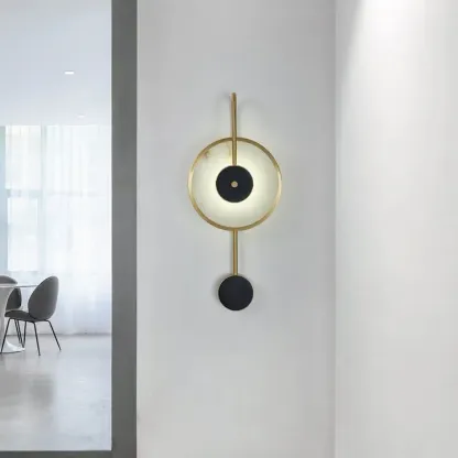 Kristy Modern LED Alabaster Wecker Metall Wohnzimmer