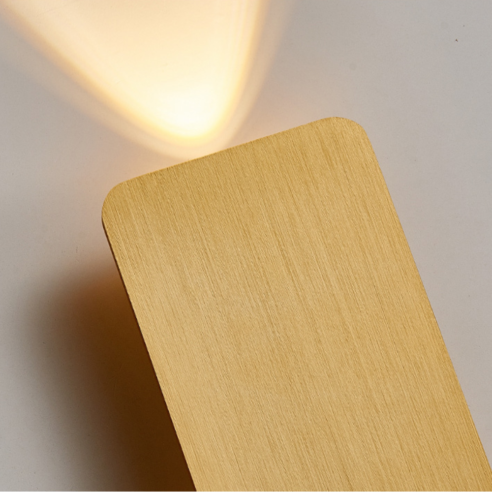 Ozawa Moderne quadratische Innenwandlampe Metall/Acryl Schlafzimmer/Wohnzimmer