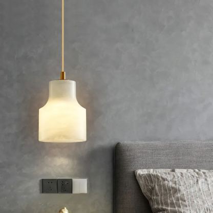 Ozawa Modern Round Metal Rasin Pendant Light Bedroom Dining Room