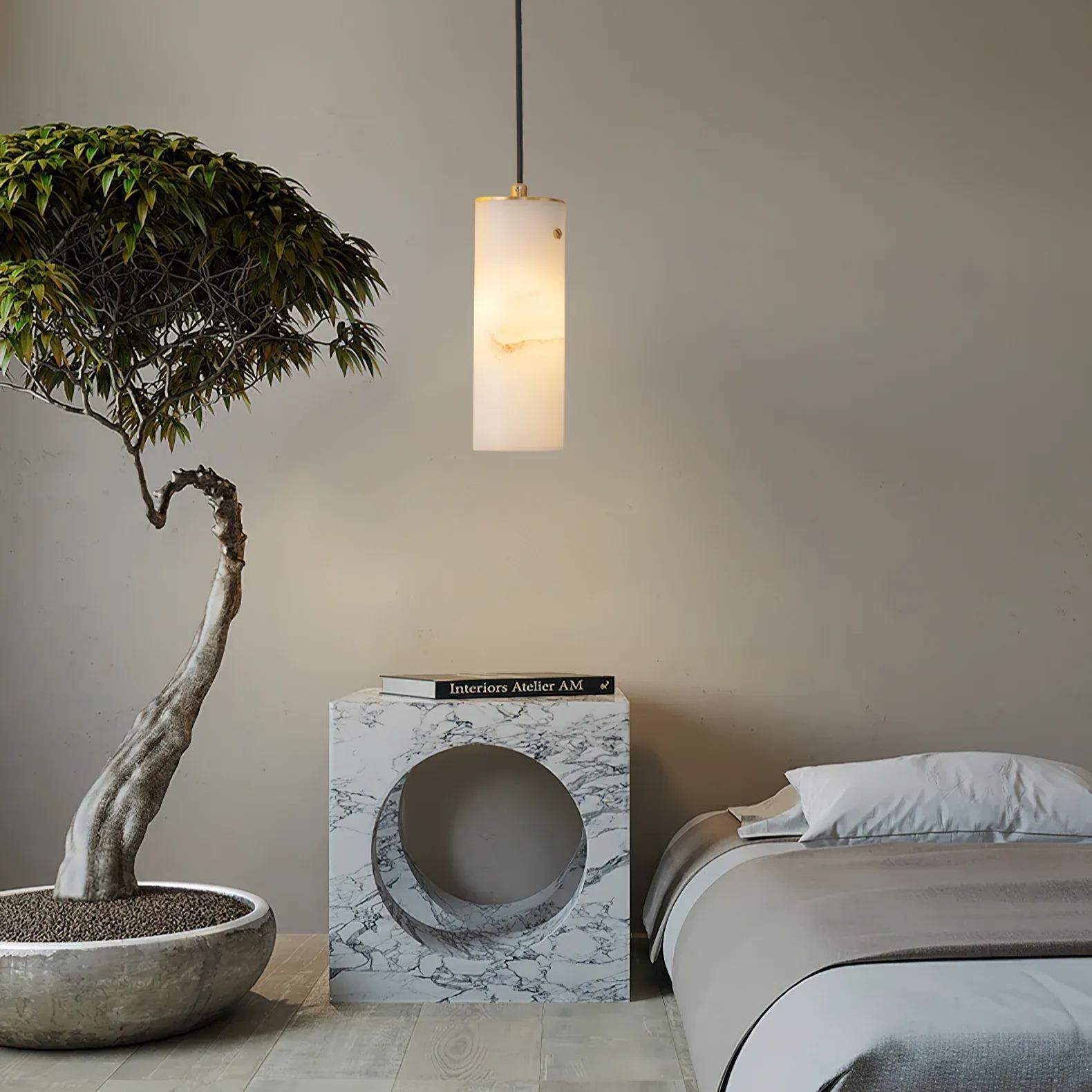 Ozawa Modern Vertical Pendant Light Metal Indoor