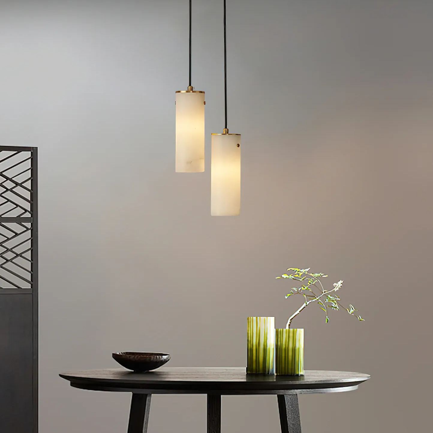 Ozawa Modern Vertical Pendant Light Metal Indoor