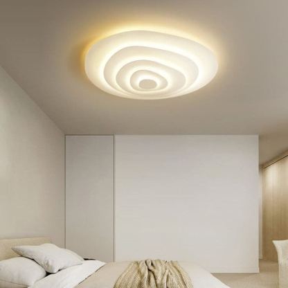 Quinn Modern Ripple Metal Ceiling Light Fixture Bedroom Living Room