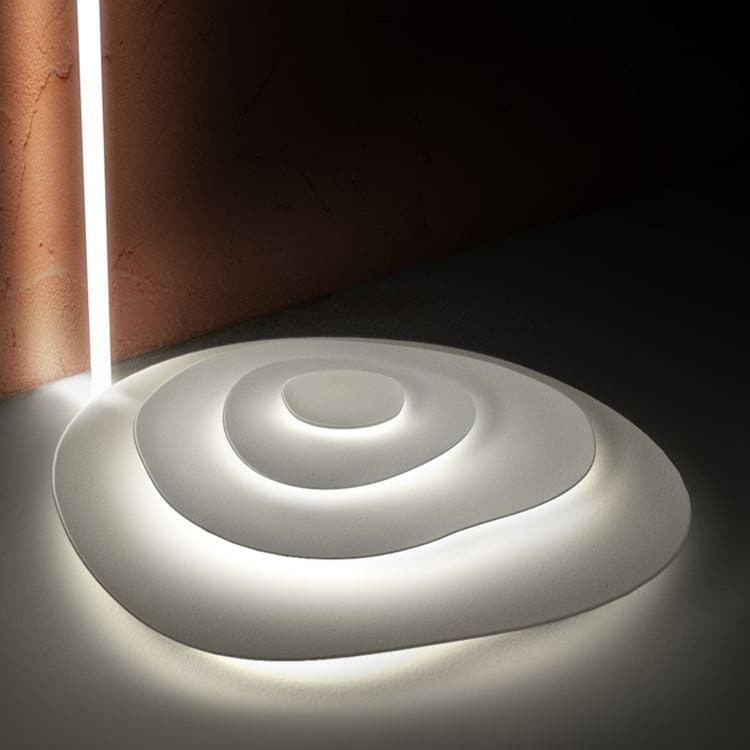 Quinn Modern Ripple Metal Ceiling Light Fixture Bedroom Living Room