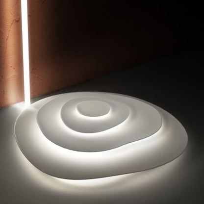 Quinn Modern Ripple Metal Ceiling Light Fixture Bedroom Living Room