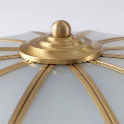 Alessio Modern Metall Glas Deckenleuchte Schlafzimmer Wohnzimmer