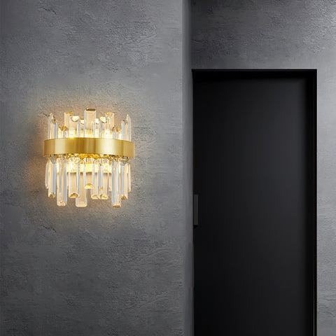 Herbert Klassisch Urban Kristall Metall Wandleuchte Schlafzimmer Esszimmer