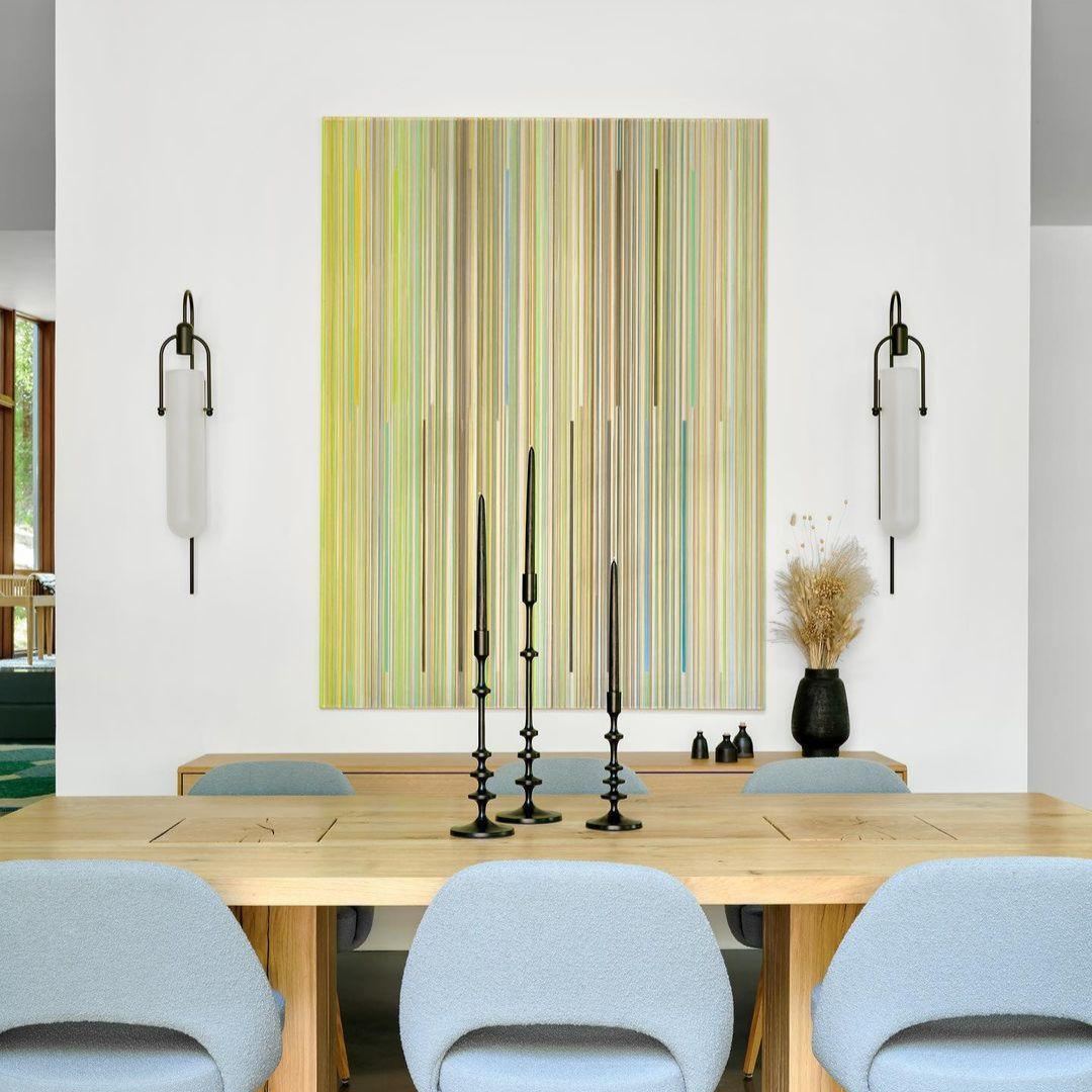 Alessio Minimalismus Schwarz Kupfer Überzug Metall Glas Wandleuchte Schlafzimmer Wohnzimmer