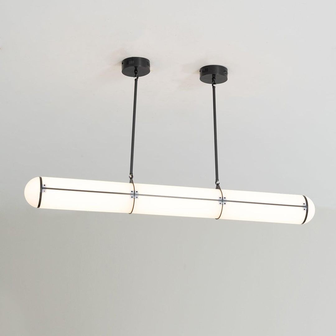 Alessio Industriell Metall Acryl Gold Schwarz Pendelleuchte Schlafzimmer Wohnzimmer