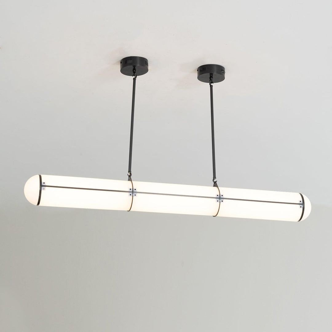 Alessio Industriell Metall Acryl Gold Schwarz Pendelleuchte Schlafzimmer Wohnzimmer