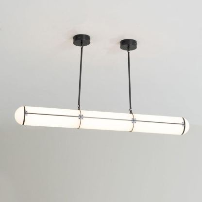 Alessio Industriell Metall Acryl Gold Schwarz Pendelleuchte Schlafzimmer Wohnzimmer