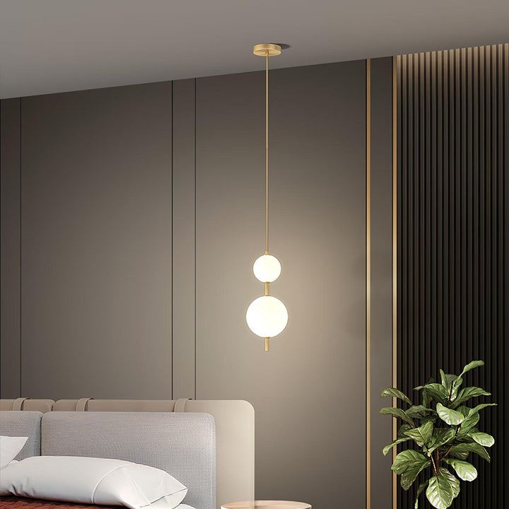 Edge Minimalismus Messing Schwarz Metall Glas Pendelleuchte Schlafzimmer Wohnzimmer