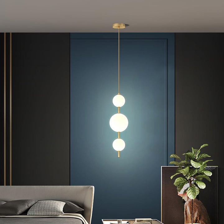Edge Minimalismus Messing Schwarz Metall Glas Pendelleuchte Schlafzimmer Wohnzimmer