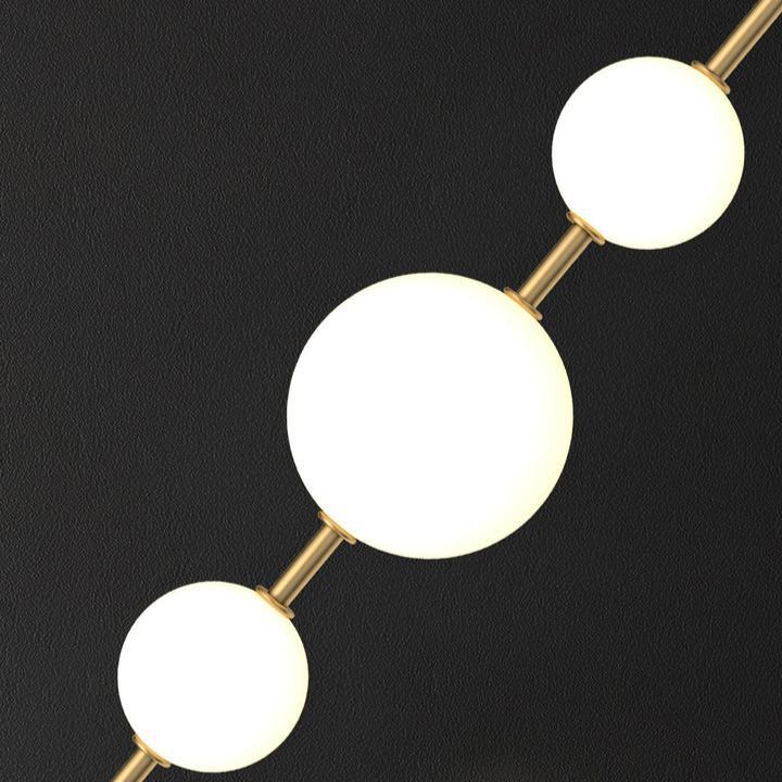 Edge Minimalismus Messing Schwarz Metall Glas Pendelleuchte Schlafzimmer Wohnzimmer